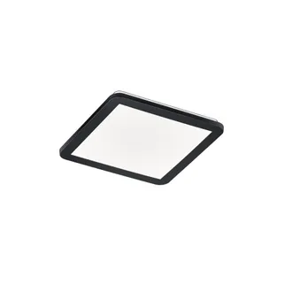 Trio Camillus Plaf&oacute;n Cuadrado Led Regulable Negro Ip44 30x30 Cm Lighting