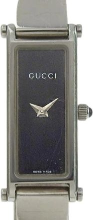 Gucci Pre-owned Watches, female, Black, Size: ONE SIZE Pre-owned Stainless Steel Watch