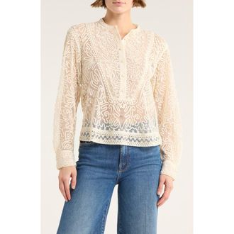 Ulla Johnson Esme Corded Top in Ivory at Nordstrom Rack, Size 00