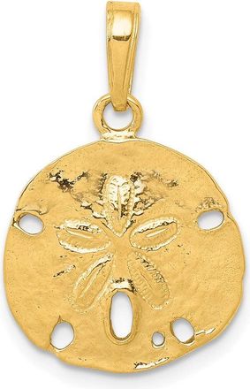 Diamond2Deal 10k Yellow Gold Polished S Dollar Pendant