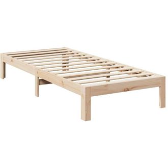 vidaXL Estructura De Cama Sin Colch&oacute;n Madera Maciza De Pino 90x200 Cm Vidaxl