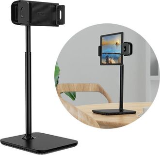 OEM Soporte Telesc&oacute;pico De Escritorio Para Tel&eacute;fono Y Tableta, 135-230 Mm De Ancho, Color Negro