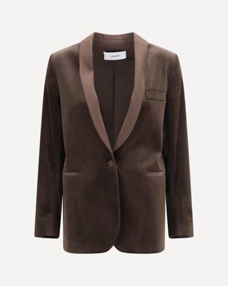 Lardini Velvet Blazer Female 42