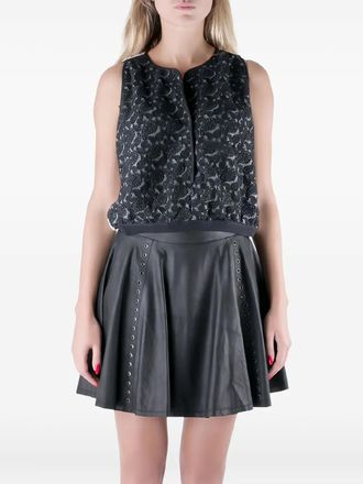 Yigal Azrou&Euml;l pre-owned paisley-embroidered top - Black