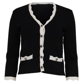 Maje Molinette Cardigan in Black Viscose
