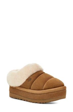 UGG Tazzlita Genuine Shearling Trim Platform Slipper in Che at Nordstrom Rack, Size 7