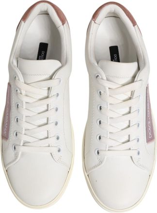 Dolce & Gabbana Leather Low-Top Sneaker - White