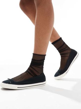 Converse Chuck Taylor All Star - Ballerine basse nere-Nero