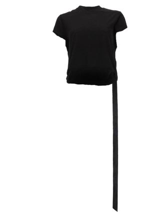 Rick Owens Black Cropped Small Level T T-Shirt