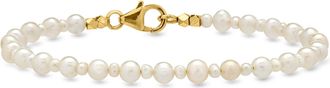 Ross-Simons 2.5-4mm Cultured Pearl Bracelet With 18kt Gold Over Sterling