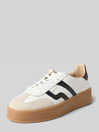 GANT Sneaker aus Leder mit Plateausohle Modell Cuzmani in Weiss, Gr&ouml;&szlig;e 36