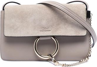Chlo&eacute; Pre-owned Chloe Small Suede and Calfskin Faye Crossbody Ladies AB8G3VOTHEFA6YBS