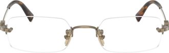 Miu Miu 0mu 50yv Rimless Rectangular Eyeglasses