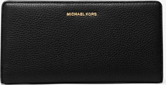 Michael Kors Bryant Large Pebbled Leather Snap-Front Wallet