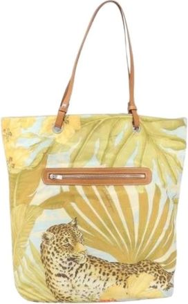 Ferragamo Pre-owned Tote Bags, female, Multicolor, Size: ONE SIZE Pre-owned Nylon Shoulder Bag