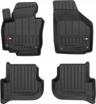 OEM Alfombrillas De Goma Y Limpiaparabrisas Skoda Yeti 2009-2017 Canales 3d