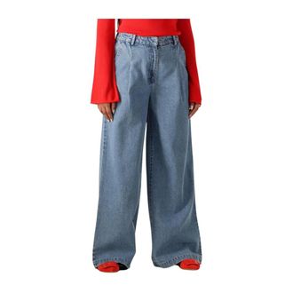 Modstr&ouml;m Dames, Jeans, Blauw, Maat: M