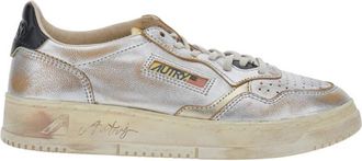 Autry Medalist Low Super Vintage - Dames - Sneakers - Grijs - 38 EU - Leer - Schoenen