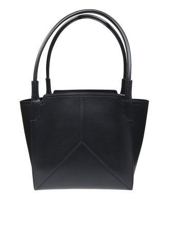 Victoria Beckham Smooth Matte Structured Trapezoidal Handbag