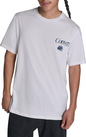 Converse Mens Hanging Shoes T-Shirt in White 10A at Nordstrom, Size X-Large