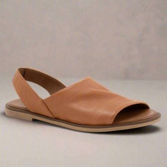 Bueno Womens Hayden Sling-Back Sandal In Dark Tan