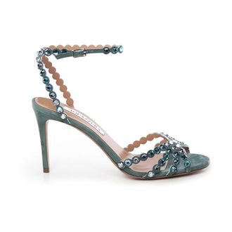 Aquazzura High Heel Sandals, female, Green, Size: 8 US High Heel Sandals