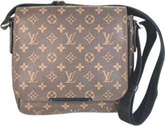 Louis Vuitton Pre-owned Vintage Canvas Cross Body Bag - Heren - Vintage Schoudertas - Bruin - ONE Size - Vintage