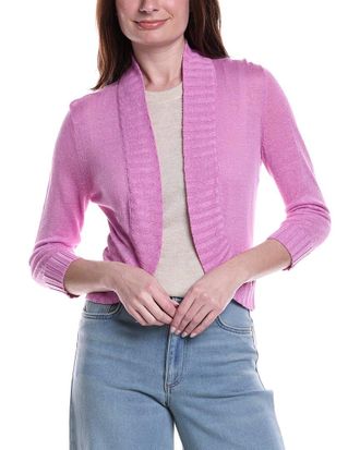 Nic+Zoe Bolero Linen-Blend Cardigan