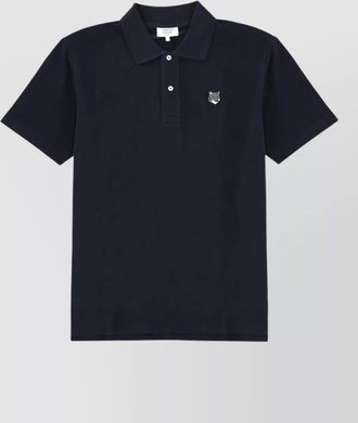 Maison Kitsun&eacute; polo shirt with short sleeves and collar