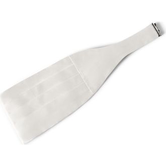 Brunello Cucinelli Cummerbund in White at Nordstrom, Size 52