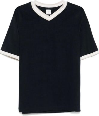 Eleventy T-shirt con scollo a V - Blu