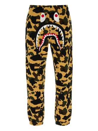 A Bathing Ape camouflage-pattern track pants - Yellow