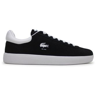 Lacoste Baseshot Suede Womens Comfort Trainers - Black White - Size:UK 6.5