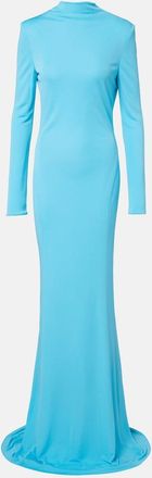 Tom Ford Open-back cr&ecirc;pe jersey gown