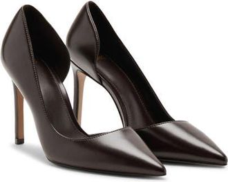 Mango Half dOrsay Pump in Chocolate at Nordstrom, Size 10Us