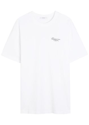 Givenchy Logo-print Cotton T-shirt - White - XL