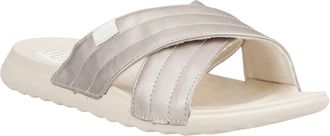 HeyDude Christi Slide Distressed Polyurethaan Vrouwen Metallic Sandalen