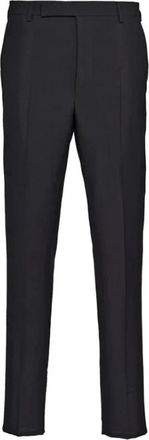 Prada Suit Trousers, male, Black, Size: 3XL Straight Tailored Trousers