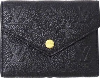 Louis Vuitton Monogram Noir Monogram Empreinte Wallet (Tri-Fold) (Pre-Owned)