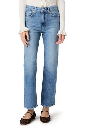 Paige Stevie High Waist Ankle Straight Leg Jeans in Heroes at Nordstrom, Size 28
