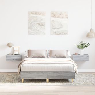 Berkfield Home Bed Frame 120x190 cm Grey Sonoma Engineered Wood