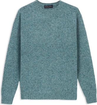 Brooks Brothers Maglione girocollo con effetto m&eacute;lange - Blu