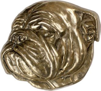 OEM Bulldog Ii - Una Placa Conmemorativa Con Un Perro, Un Agradecimiento Personalizado, Un Premio, Un Diploma Con Dedicatoria De La Marca Art-dog