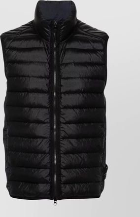Stone Island high neck sleeveless padded jacket side panels