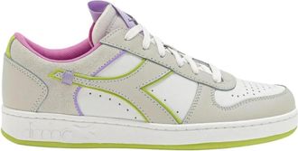Diadora Magic Basket Low Label Sneakers - Dames - Sneakers - Wit - 37 EU - Leer - Schoenen