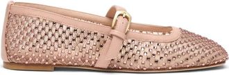 Stuart Weitzman Schoenen, Dames, Roze, 37 EU, Leer, Bareitall Shine Mary Jane