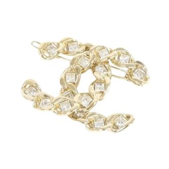 Chanel Pre-owned Jewellery, female, Yellow, Size: ONE SIZE Pre-owned Vintage Hair Clip