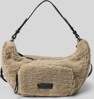 Marc O'Polo Umhängetasche in Teddyfell-Optik in Schlamm, Größe 1