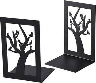 OEM Juego De 2 Sujetalibros, Sujetalibros Decorativos De Hierro En Forma De L, Antideslizantes Y Resistentes A La Corrosi&oacute;n, 17,5 X 12 X 9,5 Cm