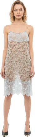 Dsquared2 Multicolor Floral Scoop Neck Dress
